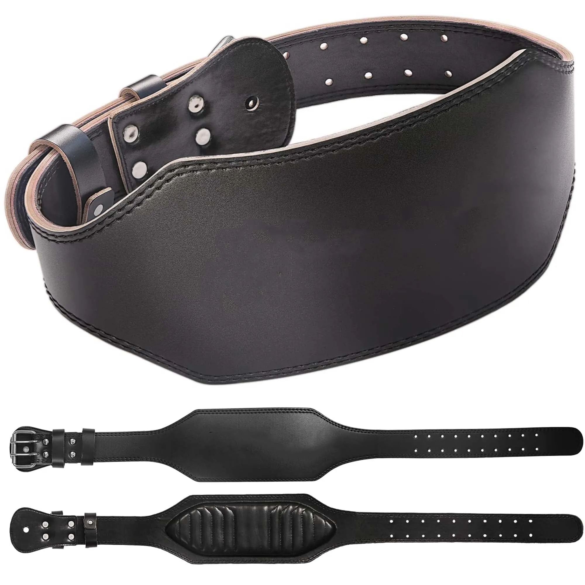 10mm Leather Double Prong Weightlifting Belt