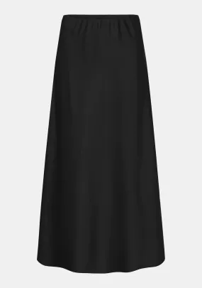 Autumn 24/25 Black satin finish Skirt