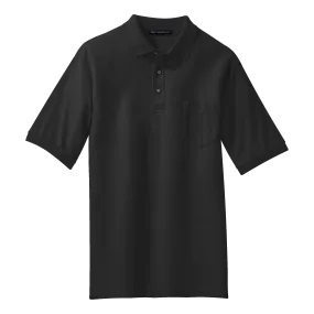 B1308MPT Mens Tall Silk Touch Pocket Polo