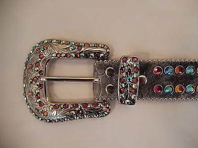 b.b. Simon 'Python Rainbow' Crystal Belt