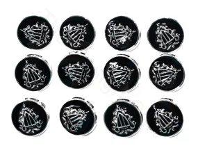 Black Crest Coat Buttons