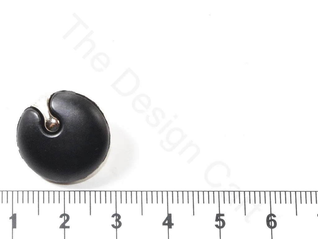 Black Matte Plain Acrylic Coat Buttons