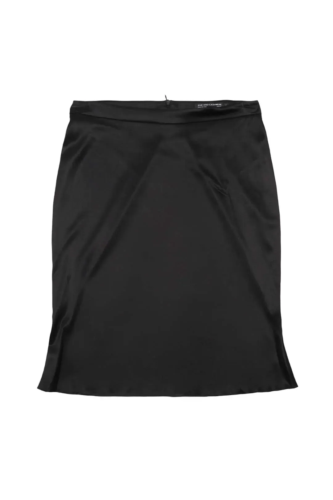 Black Pure Silk Audrey Short Skirt