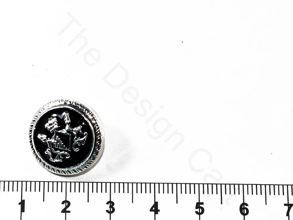 Black Silver Royal Coat Buttons