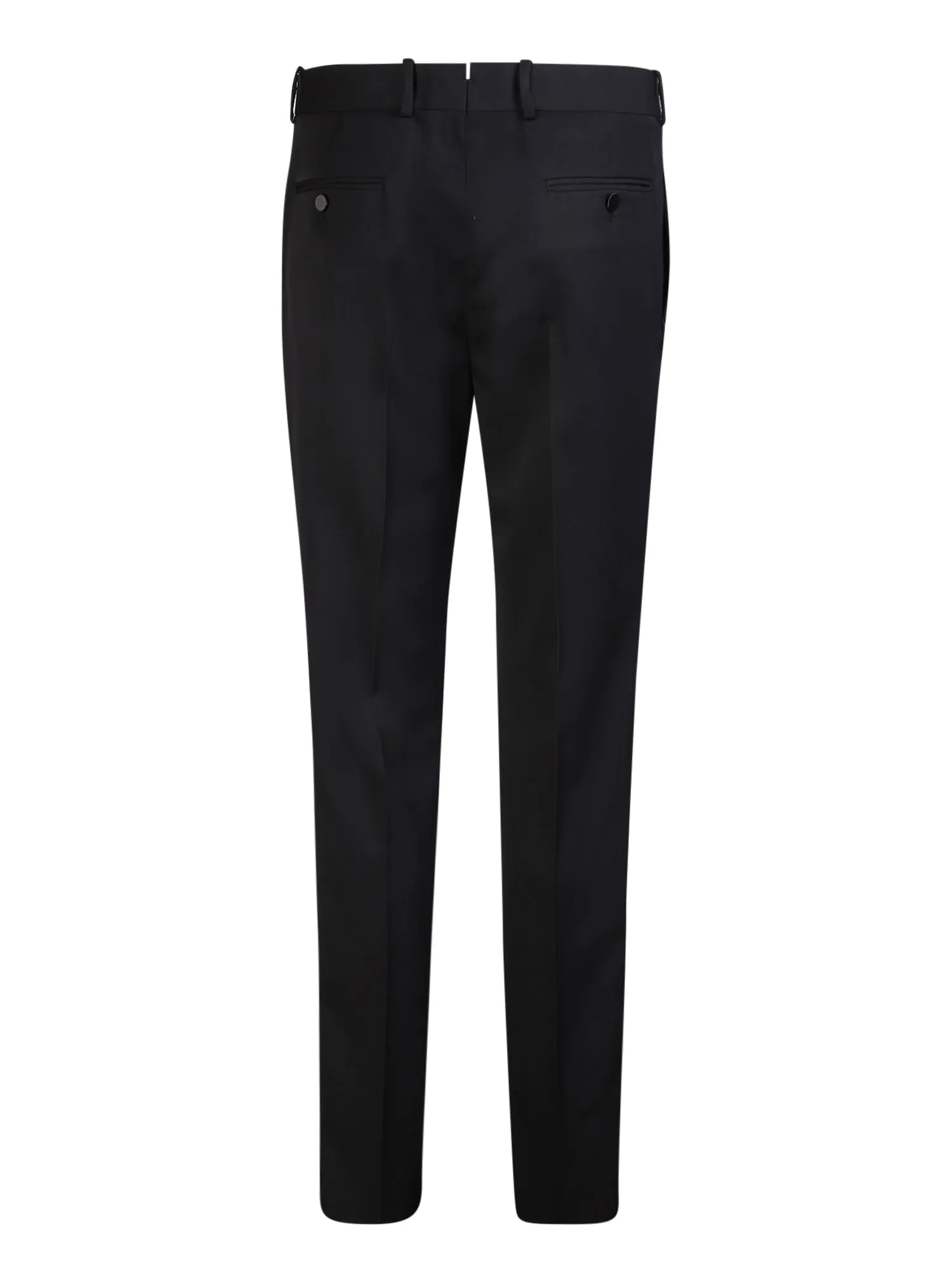 Black tailored trousers