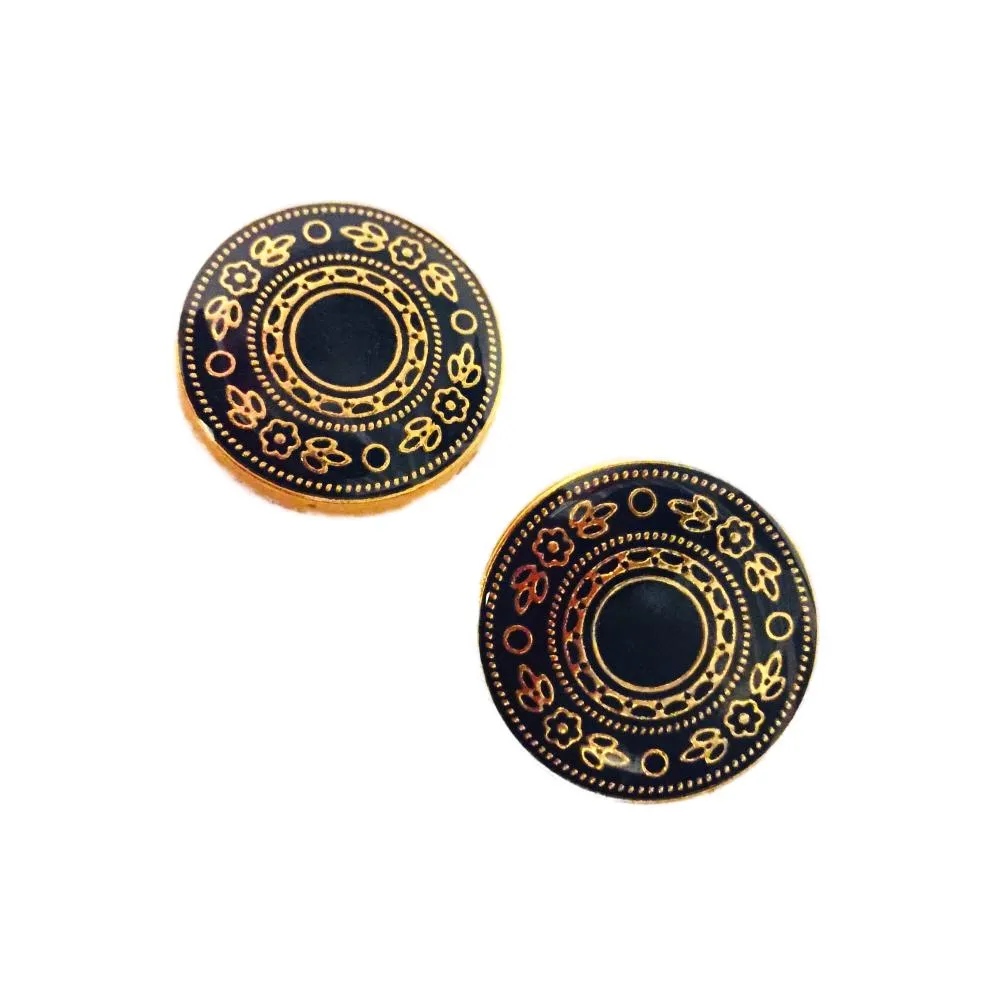 Blue Gold Designer Metal Suit Buttons