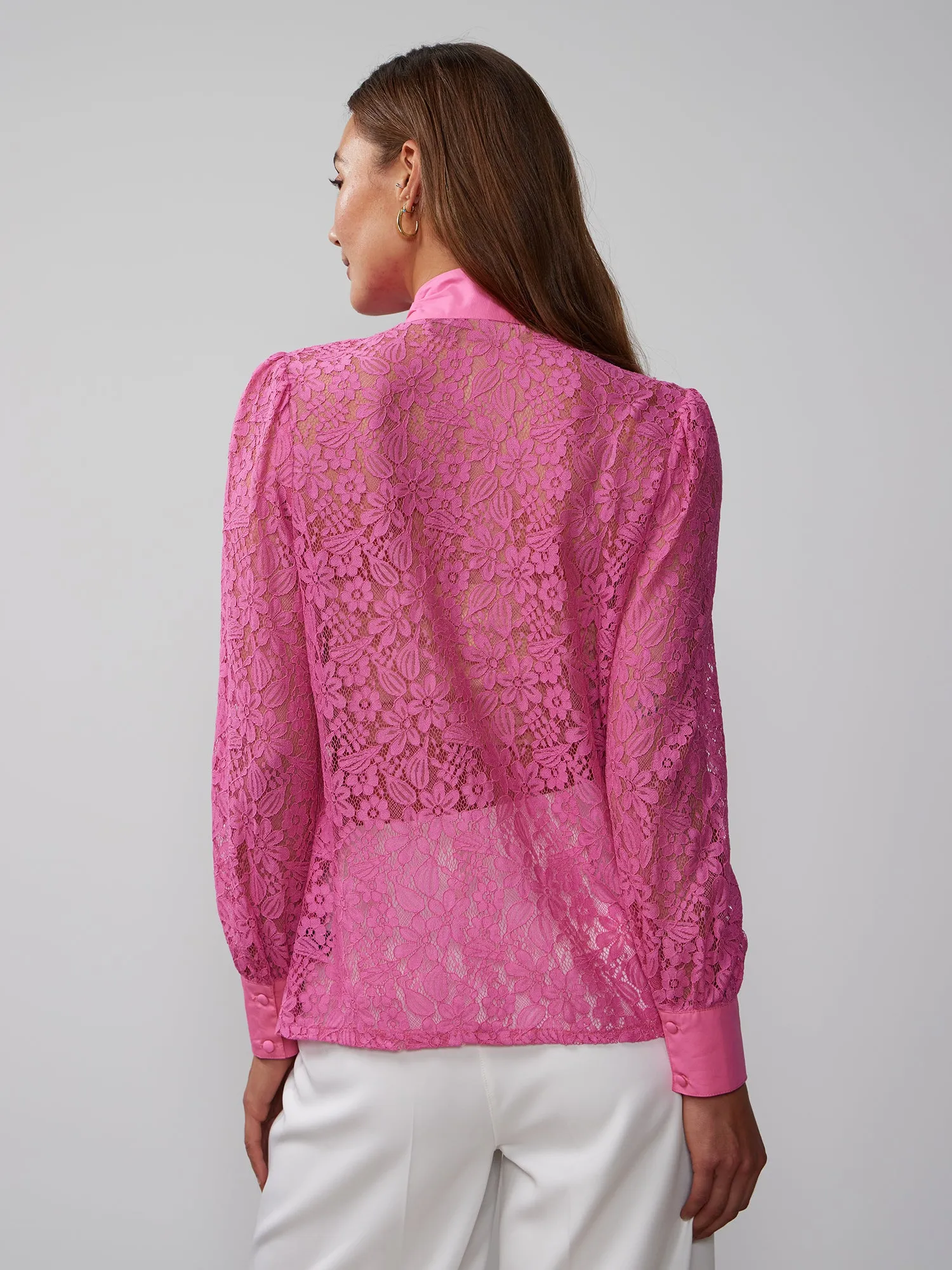 Bow Detail Lace Blouse