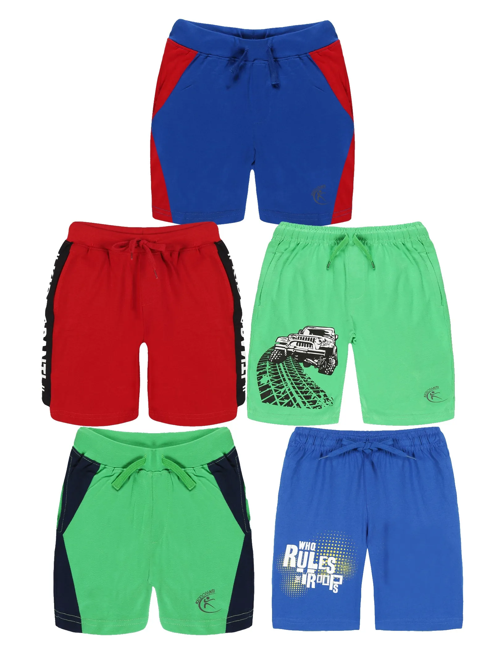 Boys Knit Shorts Pack of 5