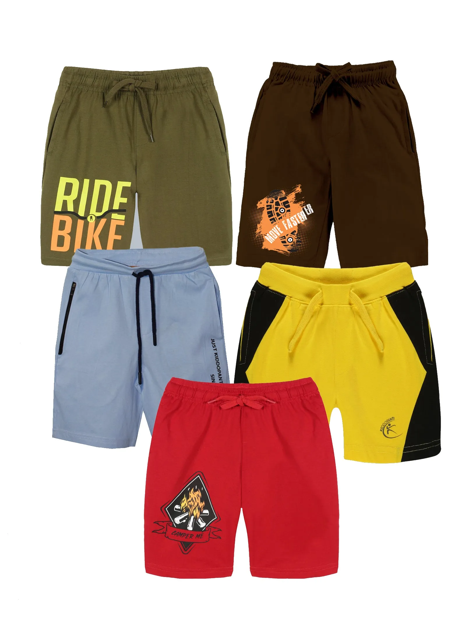 Boys Knit Shorts Pack of 5