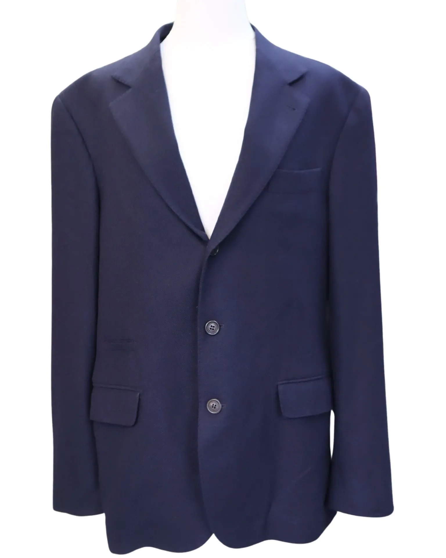 Brunello Cucinelli New Mens Navy Cashmere & Silk Blazer