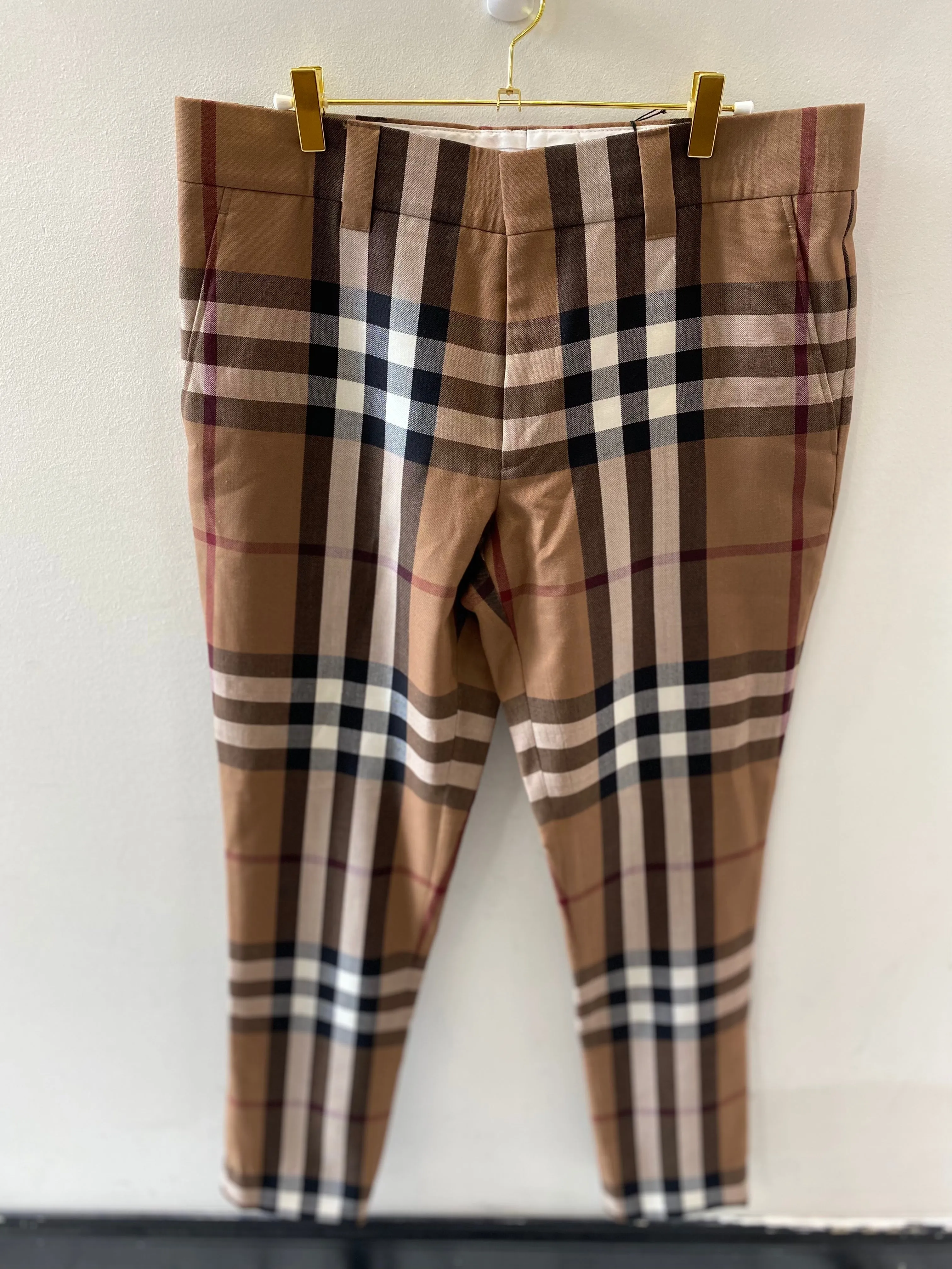 BURBERRY HOUSE CHECK TAILORED TROUSERS