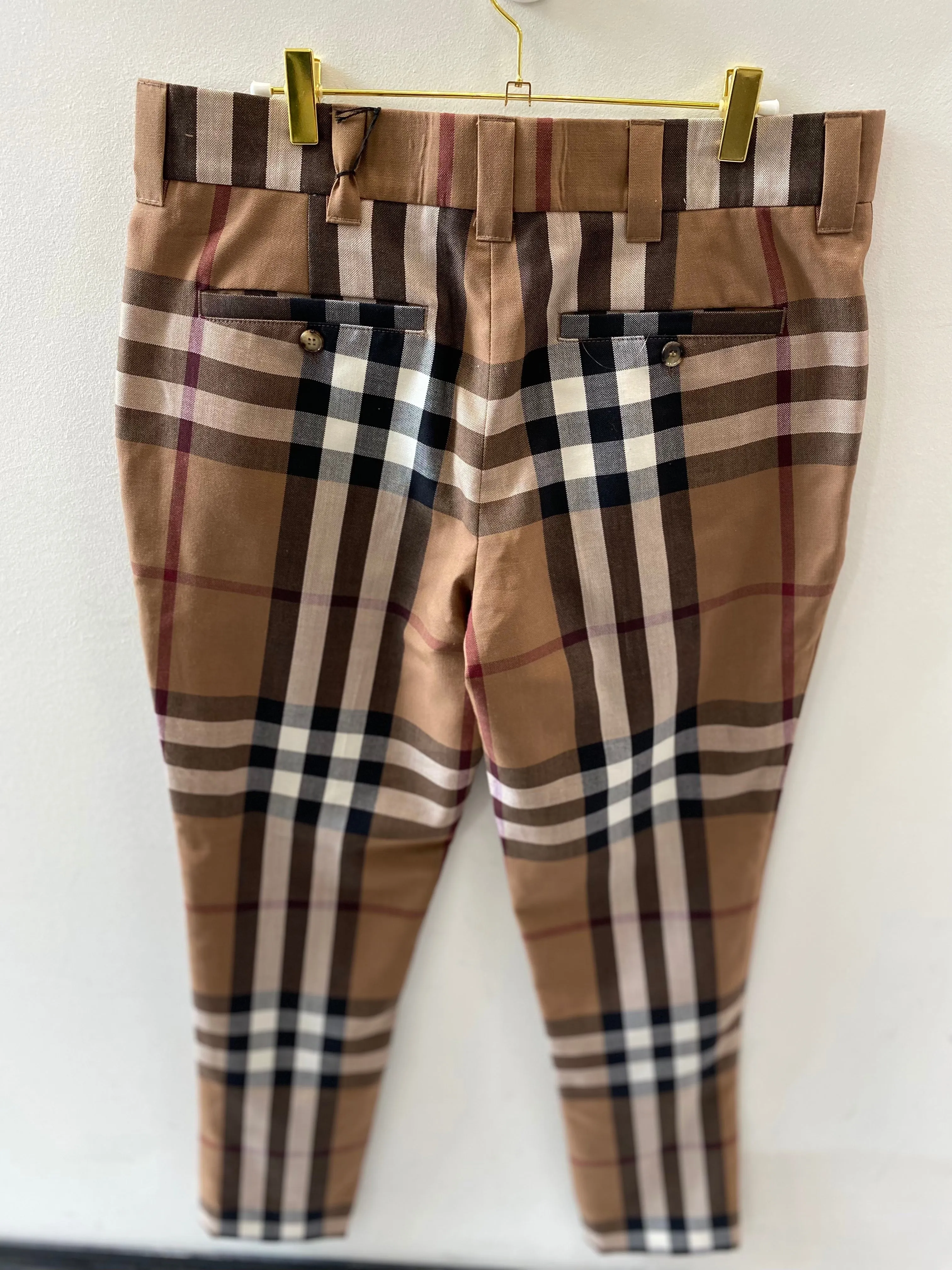 BURBERRY HOUSE CHECK TAILORED TROUSERS