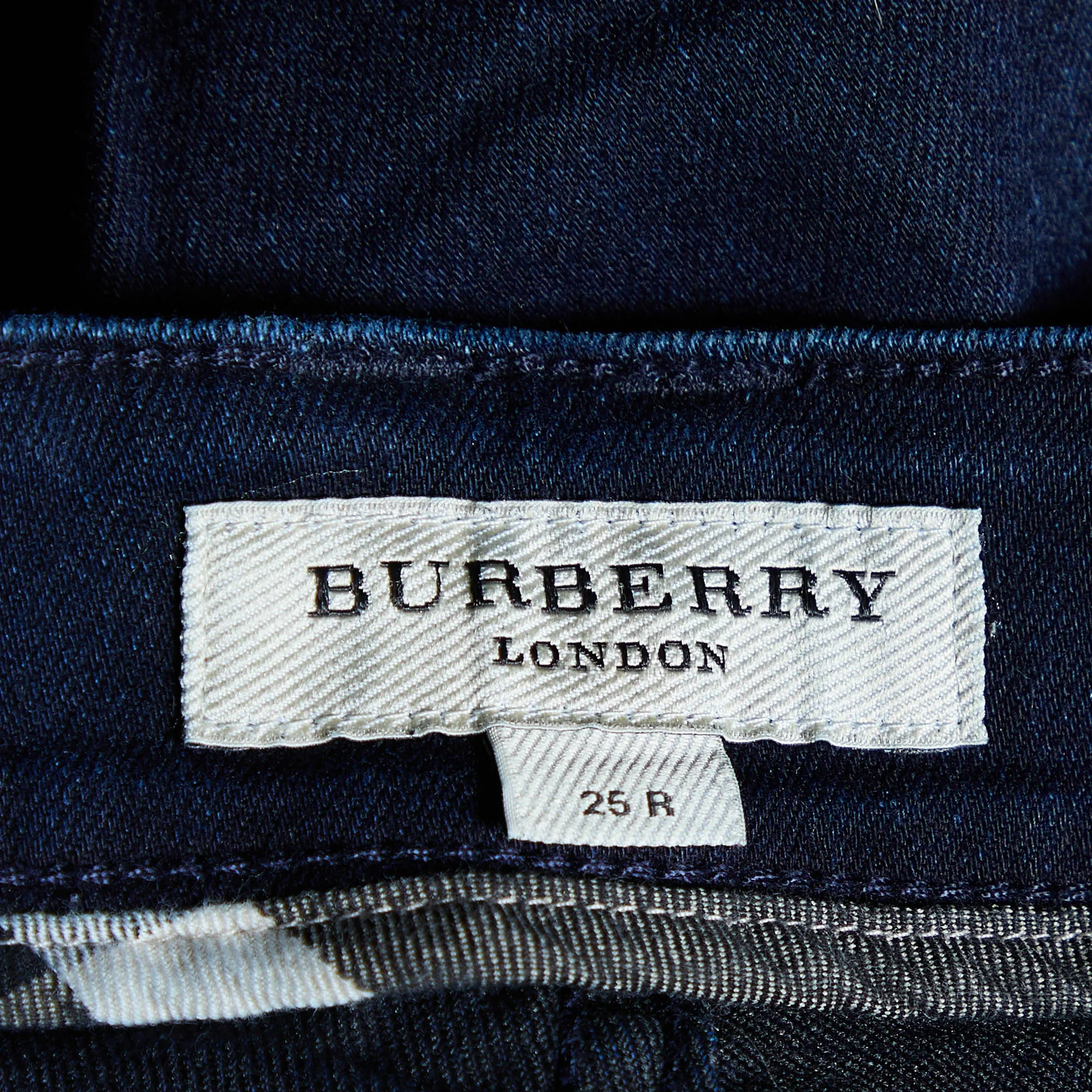 Burberry Navy Blue Denim Thurle