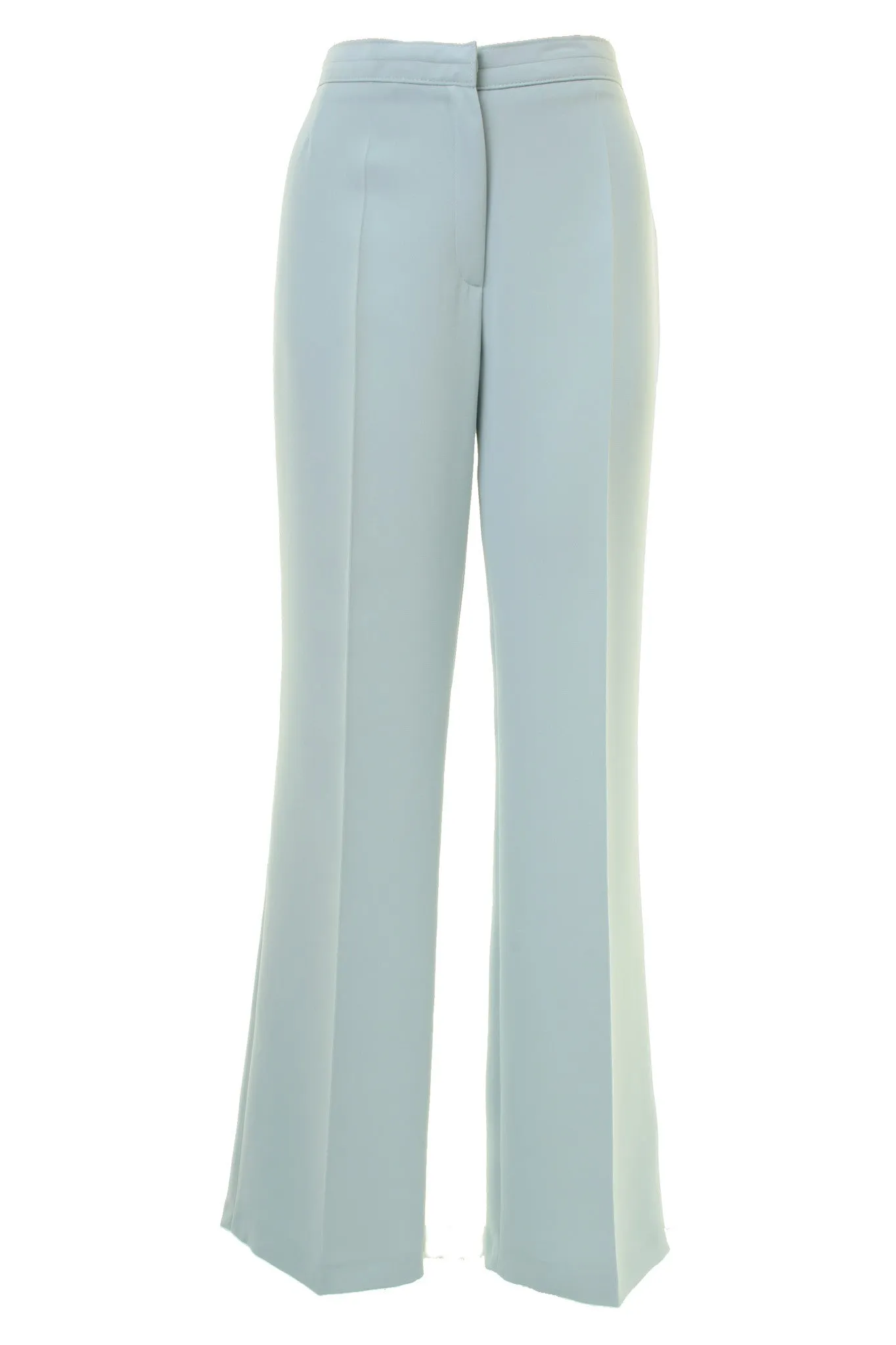 Busy Clothing Womens Smart Aqua Blue Trousers