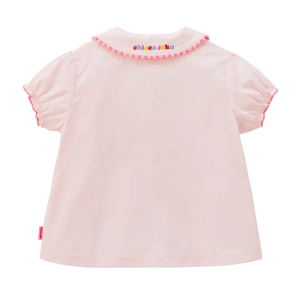 Chieco Saku Cotton Embroidered Blouse