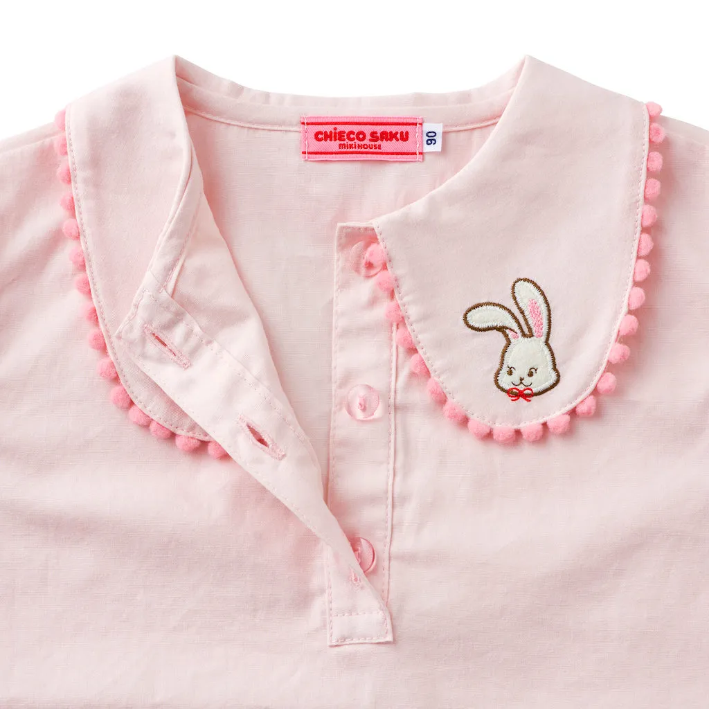 Chieco Saku Cotton Embroidered Blouse