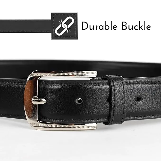 CIMONI Vegan Leather Belt for Men with Designer Buckel Wear Classic belt