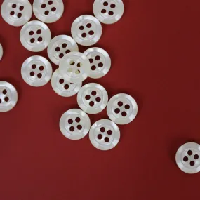 Classic Shirt Buttons - 12mm - Off-White