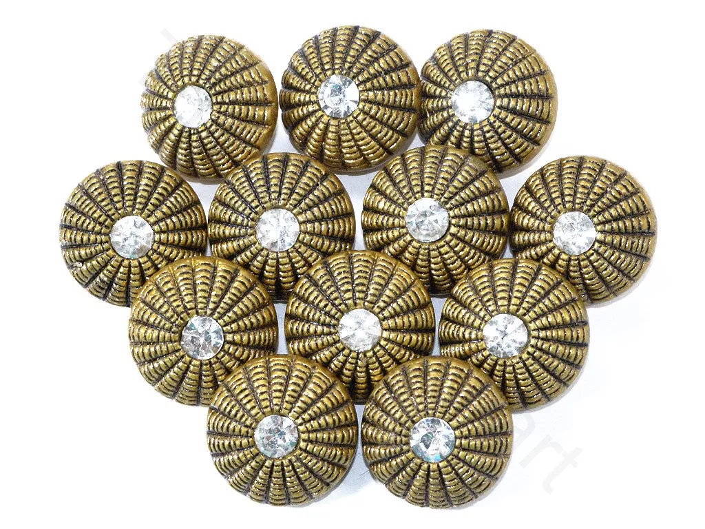 Dull Golden Texture Design Acrylic Coat Buttons