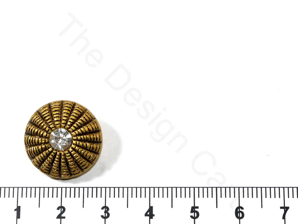 Dull Golden Texture Design Acrylic Coat Buttons