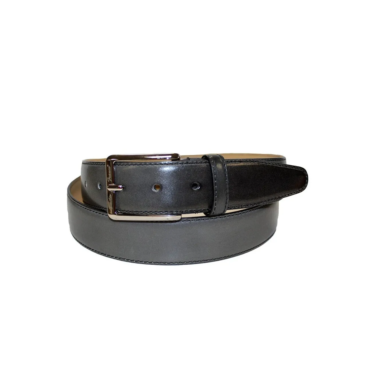 Emilio Franco 201 Men's Belts Grey Calf-Skin Leather Men's Belts (EF1119)