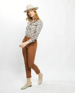 Fiona Blouse Olive Tapestry