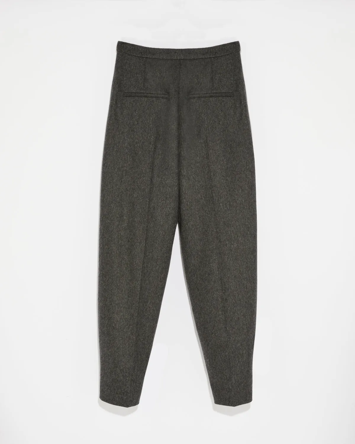 Flannel tailored trousers