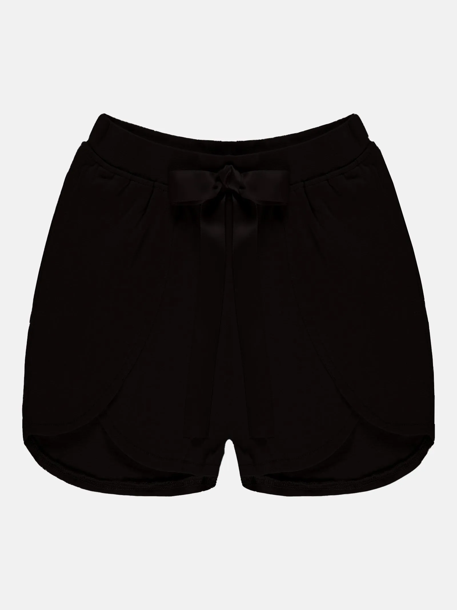 Girls Over Lap Shorts With Bow Pack Of 2