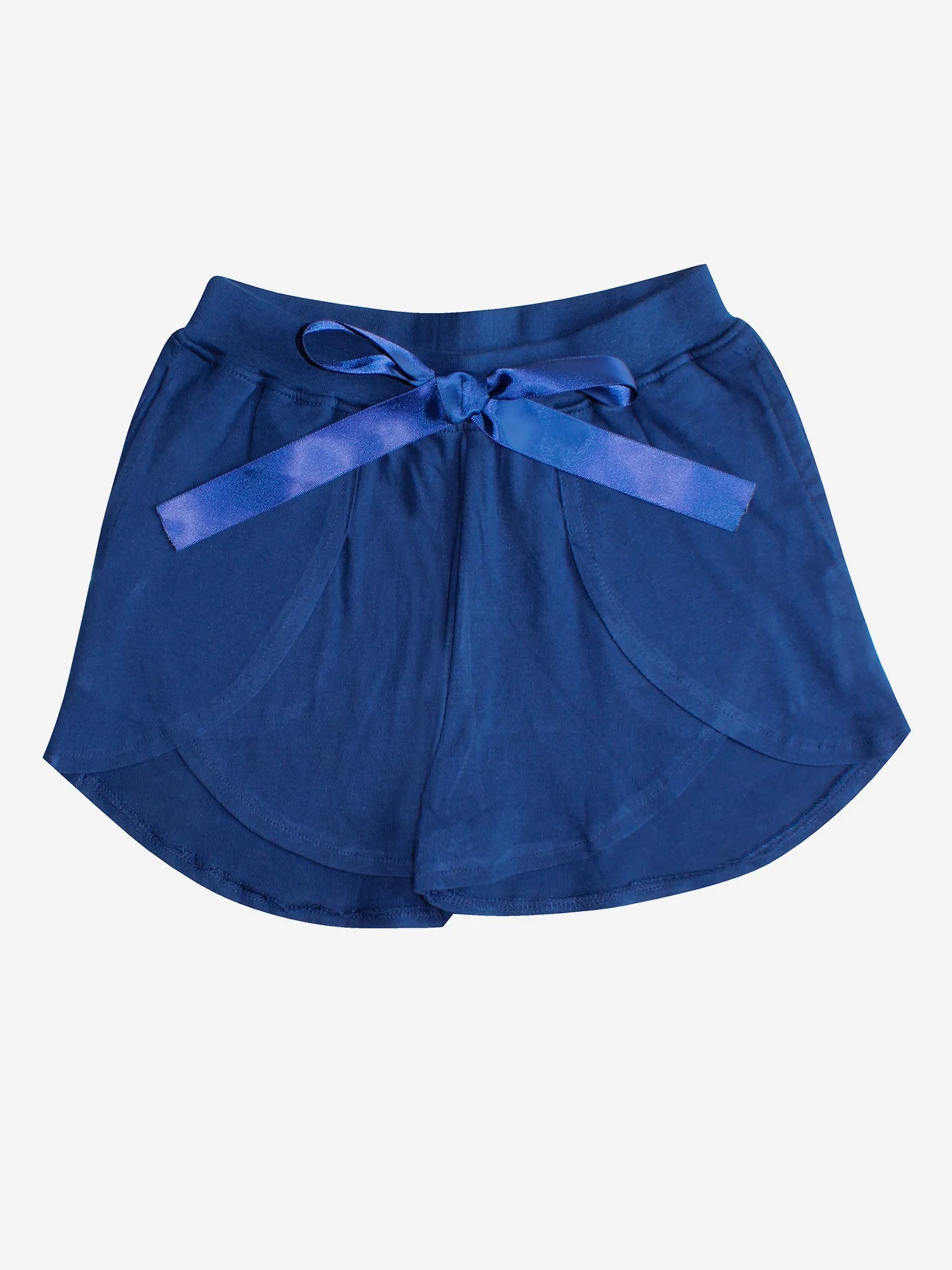 Girls Over Lap Shorts With Bow