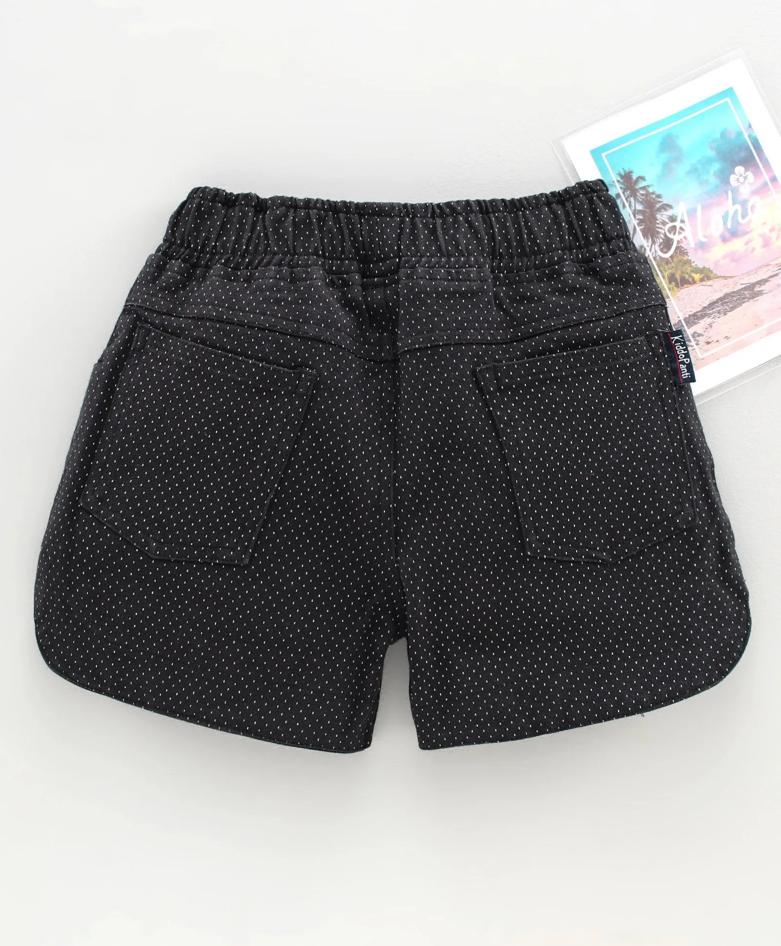 Girls Stretchable Cotton Shorts