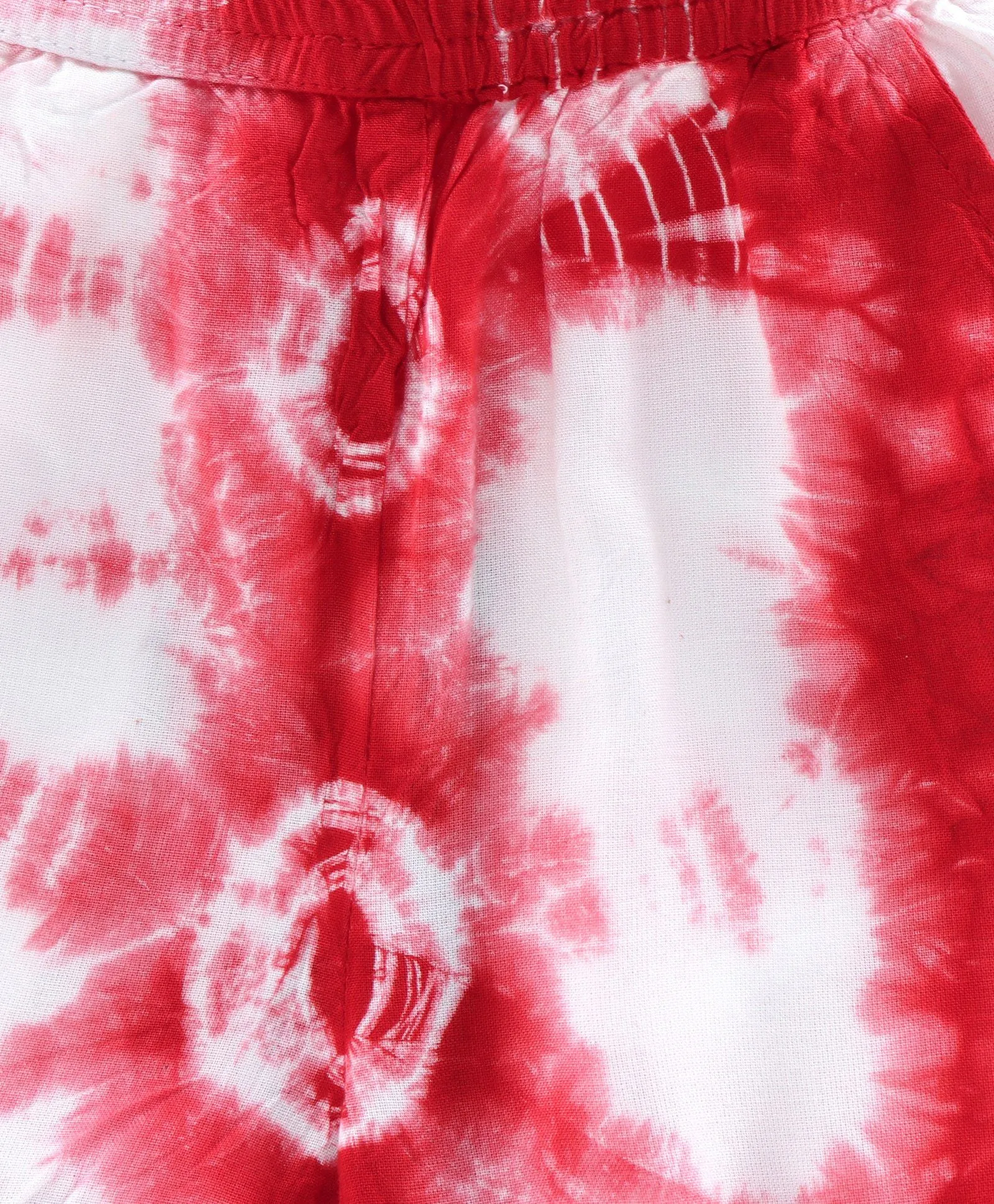 Girls Tie & Dye Shorts with Pompom