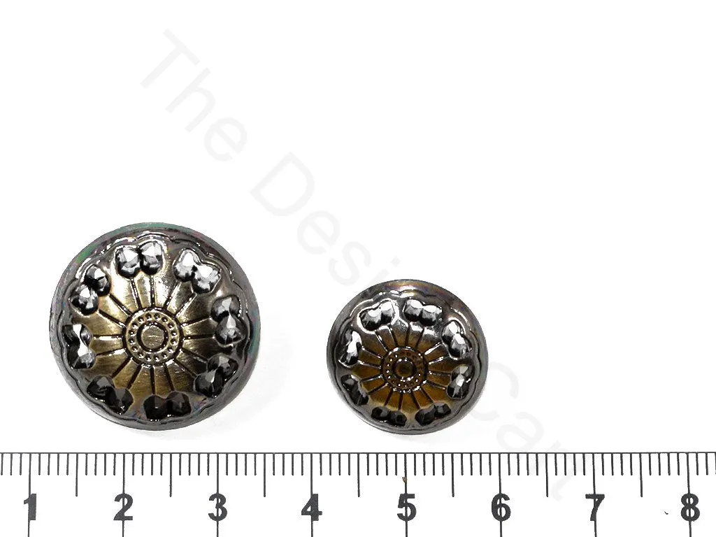 Golden Geometric Suit Buttons