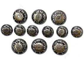 Golden Geometric Suit Buttons