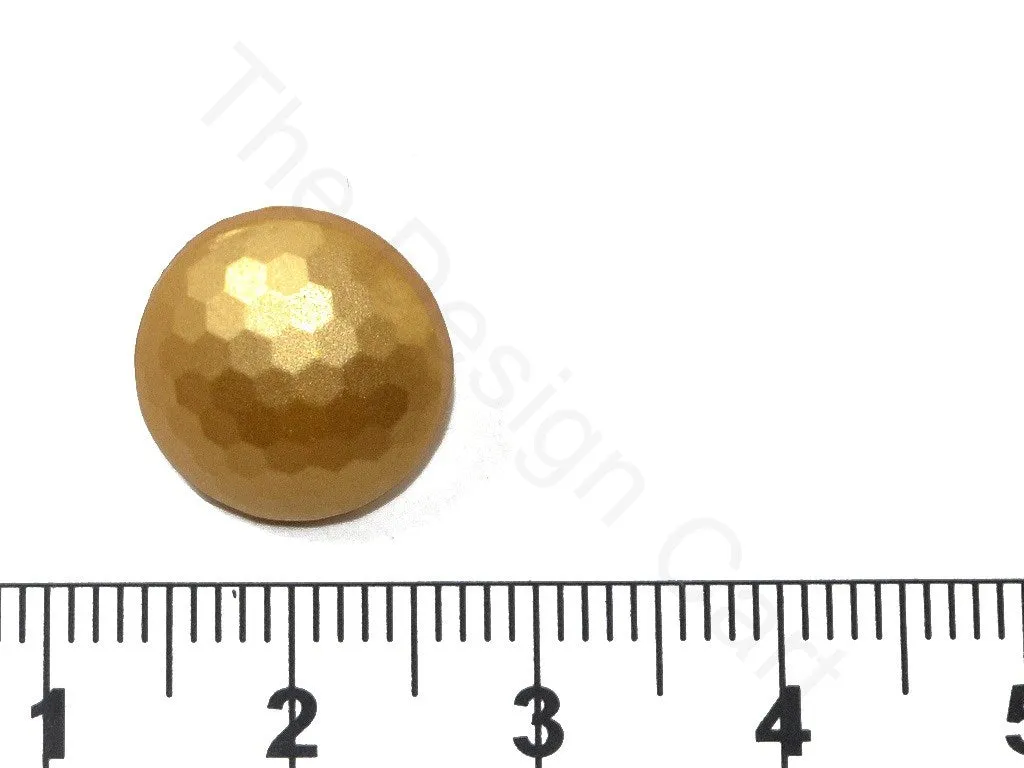 Golden Plain Designer Acrylic Coat Buttons