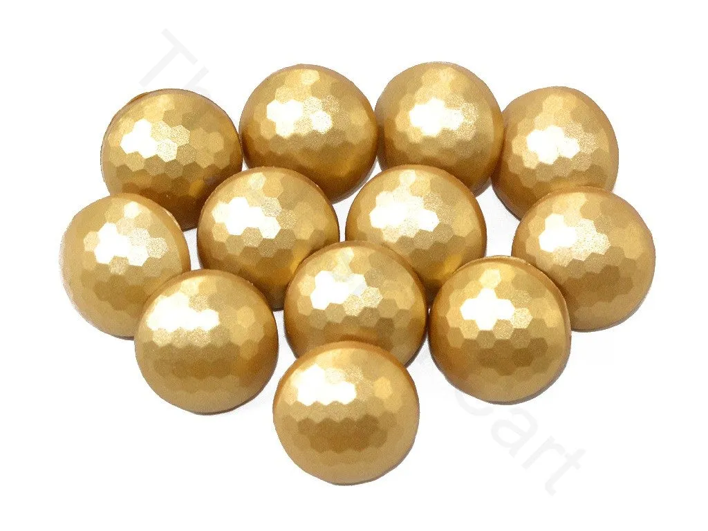 Golden Plain Designer Acrylic Coat Buttons