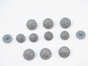 Gray Designer Acrylic Suit Buttons