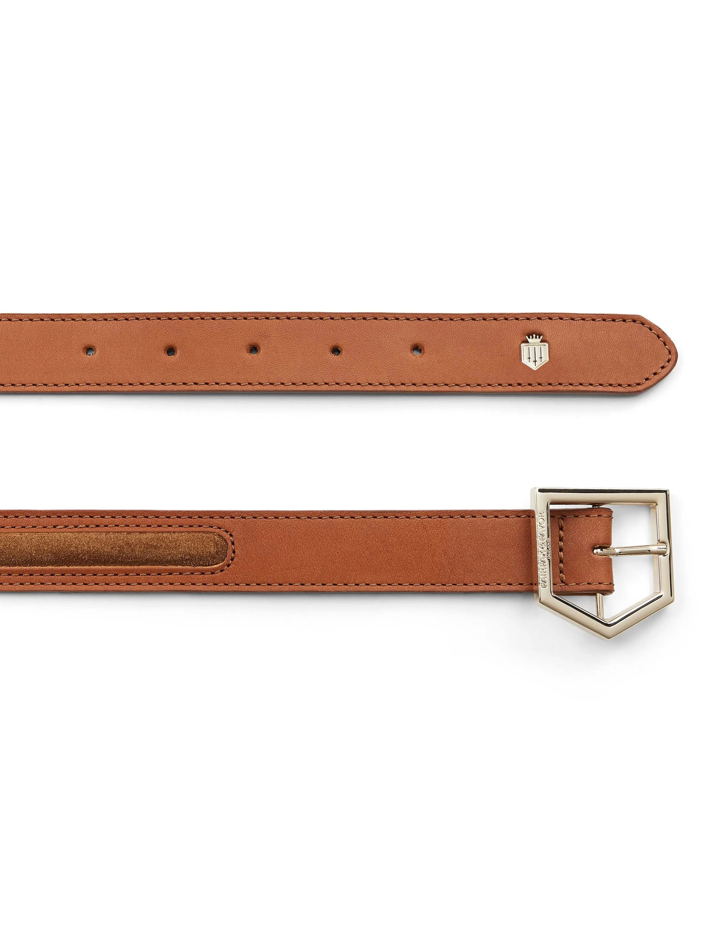 Hampton Belt - Tan Suede & Leather