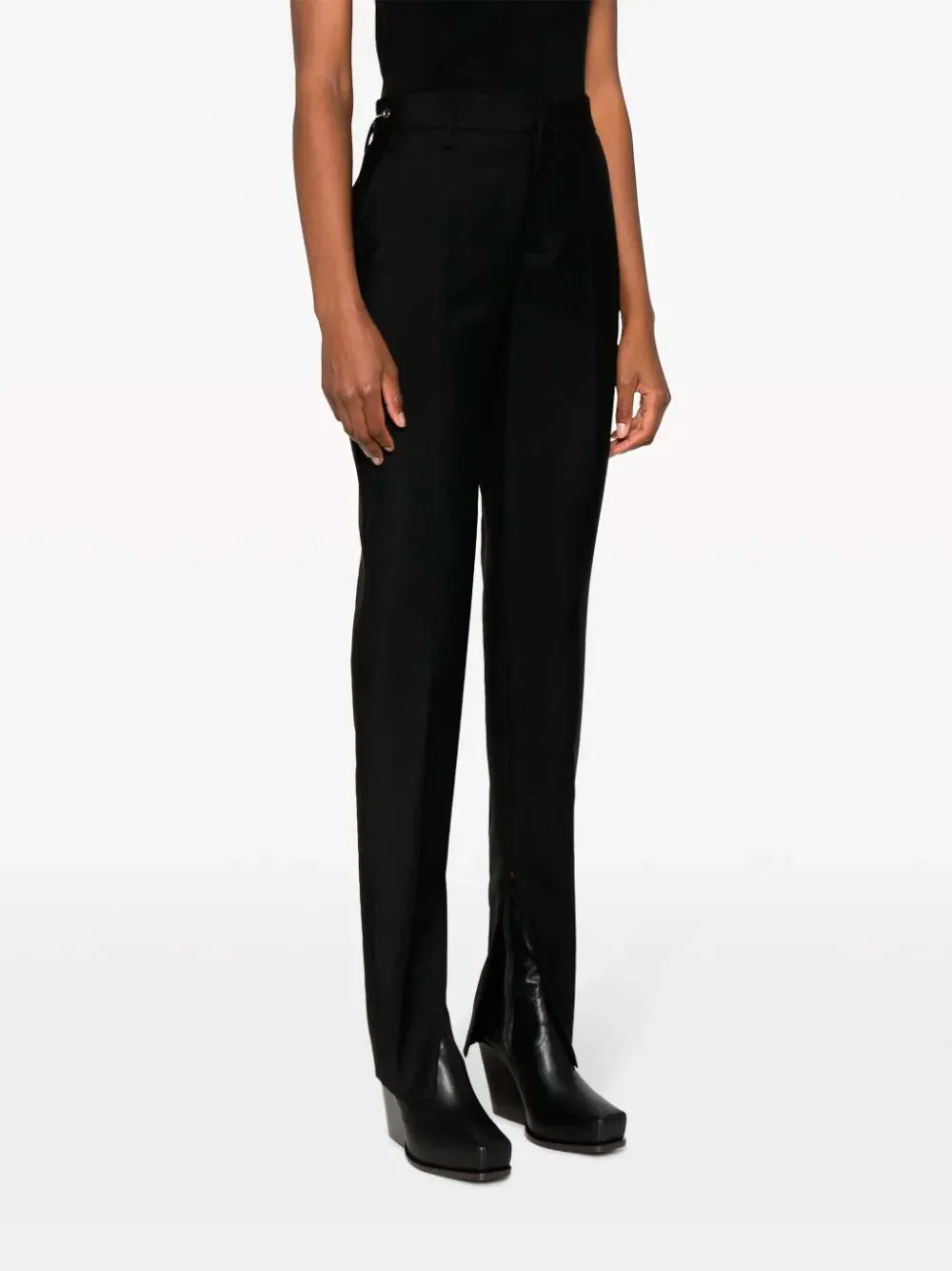 Horsebit wool tailored trousers