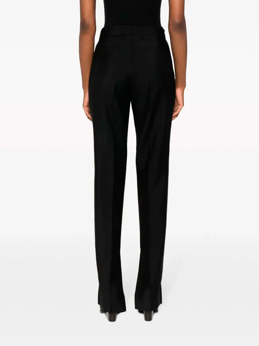 Horsebit wool tailored trousers