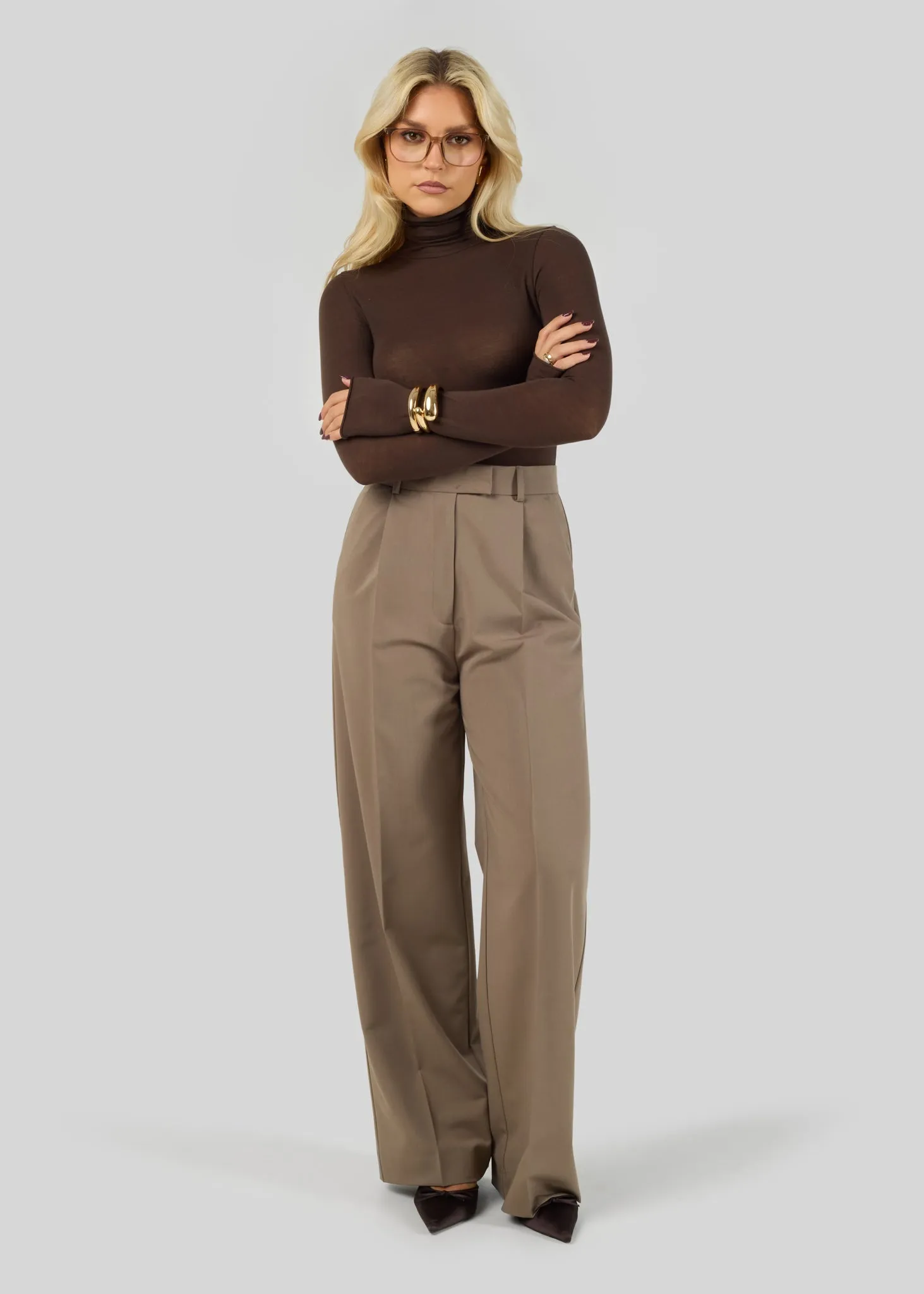 Jagger Tailored Trousers Taupe