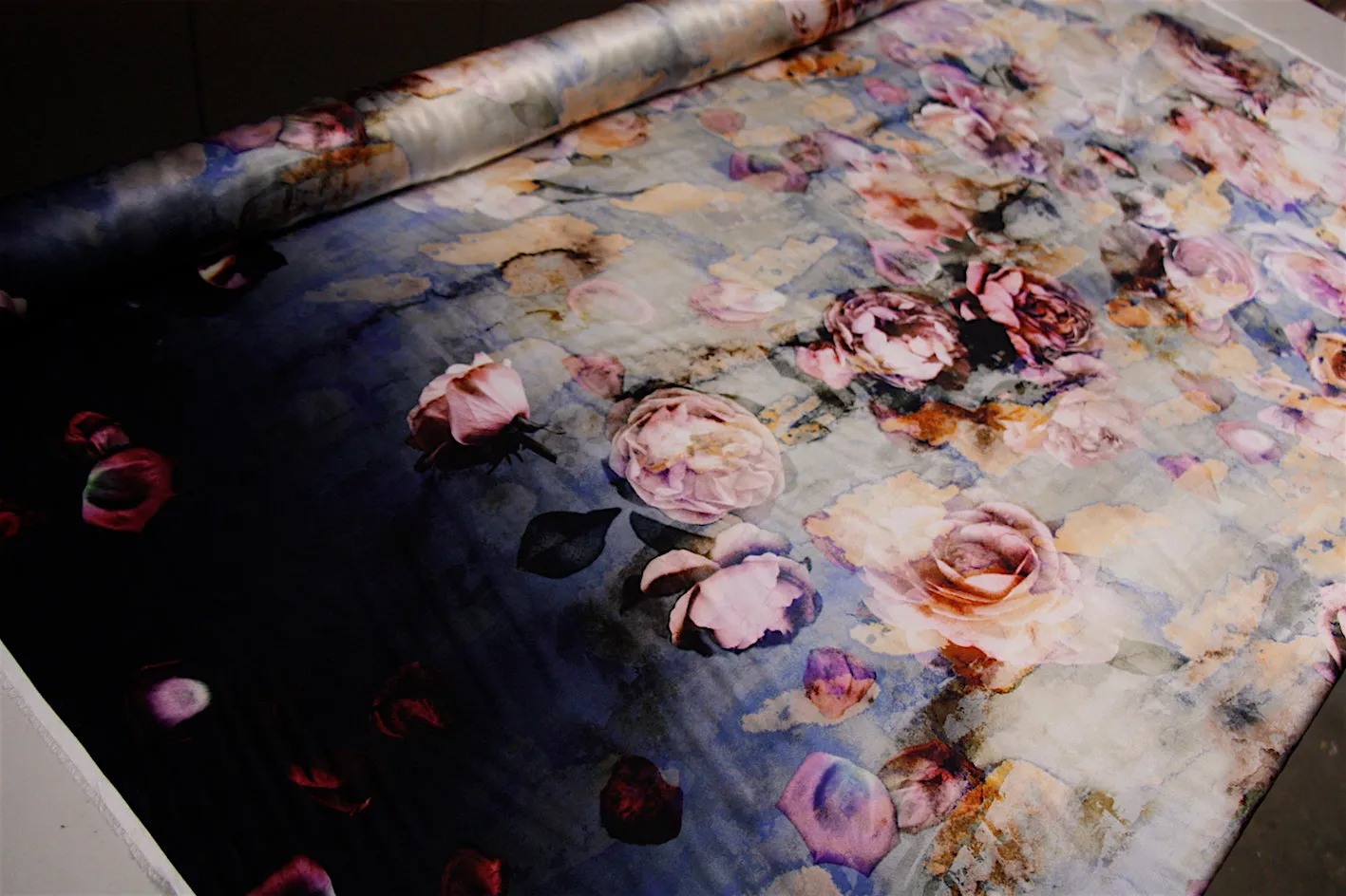 Juliet Rose Garden Silk Satin