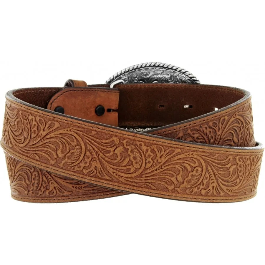 Leegin Mens Brown Justin Trophy Belt Style 242CG