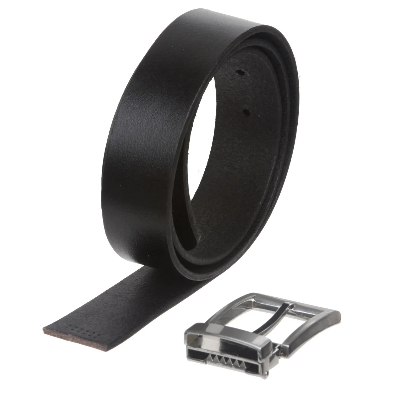 Men's or Women's 1 1/4 Inch (33 mm) Clamp On Nickel Free Cut-to-Fit Leather Belt