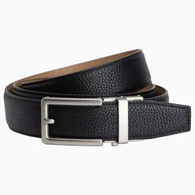 Neubelt Vegan Black Golf Ratchet Belt, 1.38" [35mm]