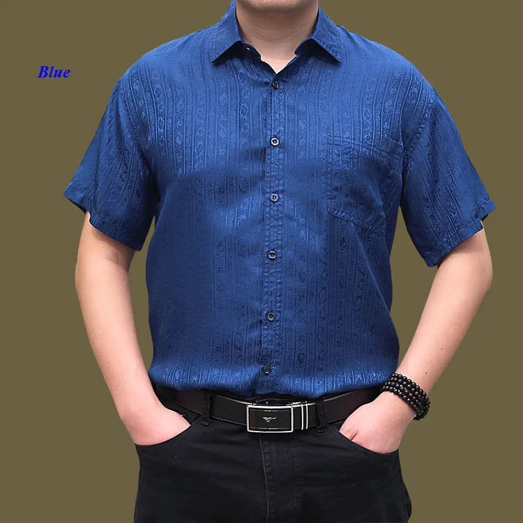 New arrival pure silk male short-sleeve