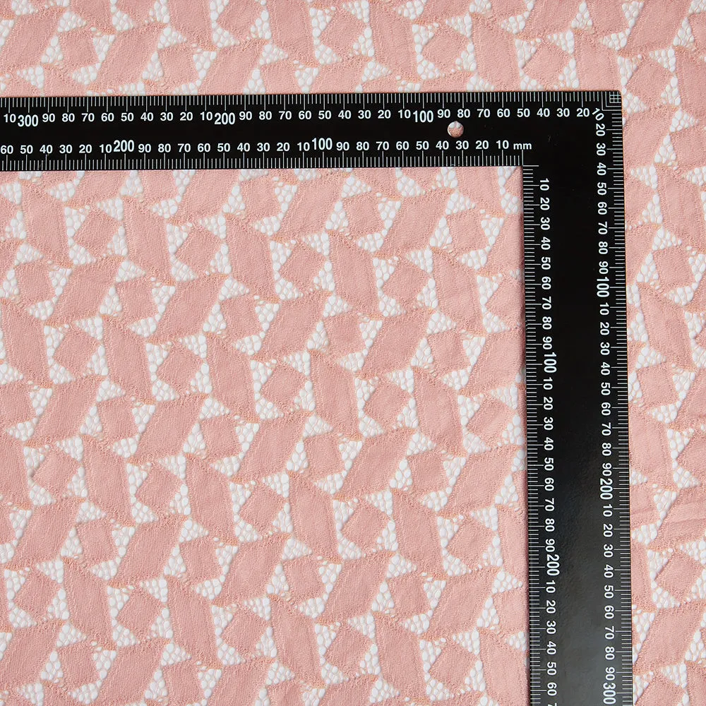 Nylon Check Pattern Lace Fabric