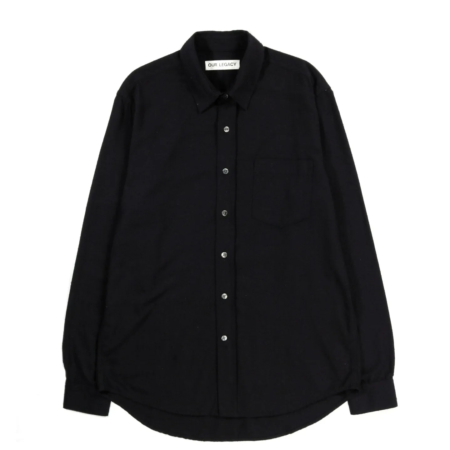 OUR LEGACY CLASSIC SHIRT BLACK SILK