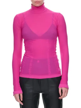 Seamless Top (FN-WN-TSHI000518-FUCHSIA-PINK)