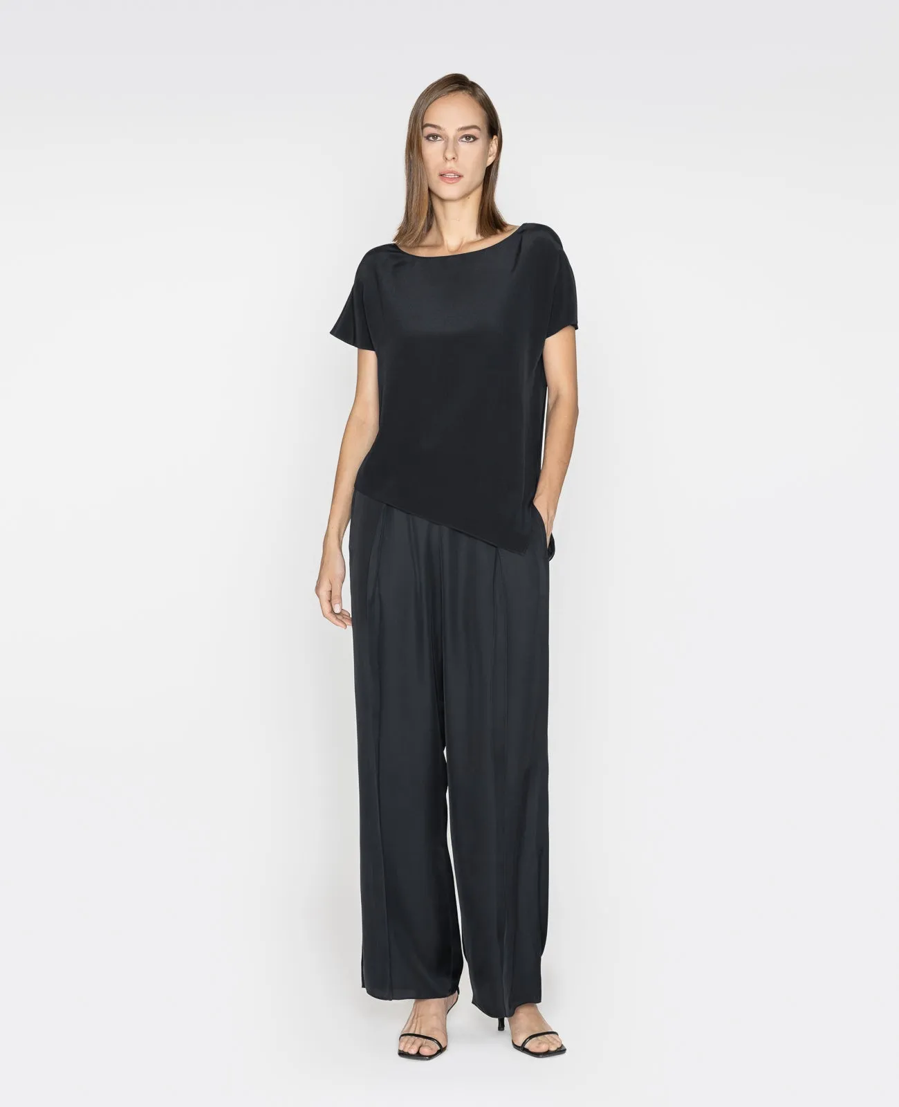 Silk Asymmetic Tee