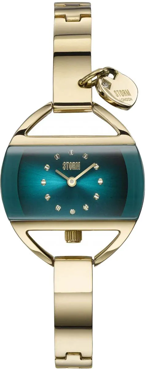 STR Watch Temptress Charm Gold Teal D